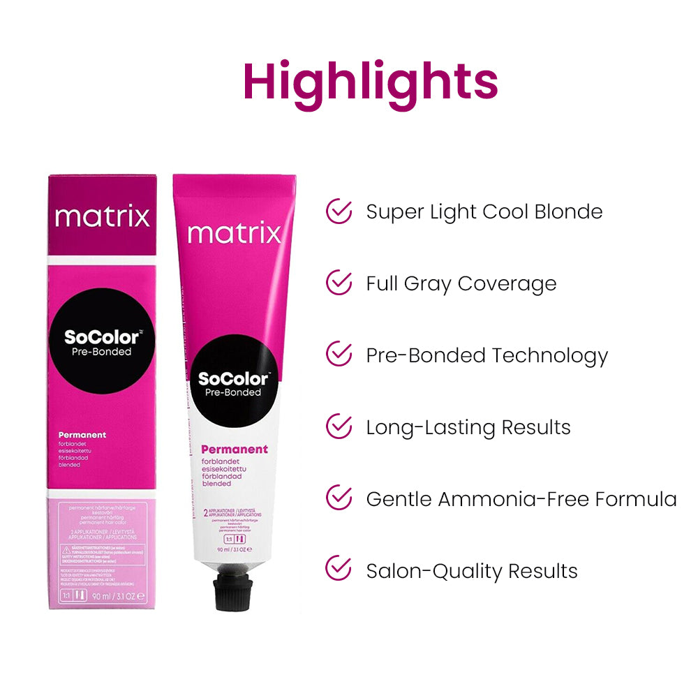 MATRIX SOCOLOR HAIR COLOR 90ML 12A