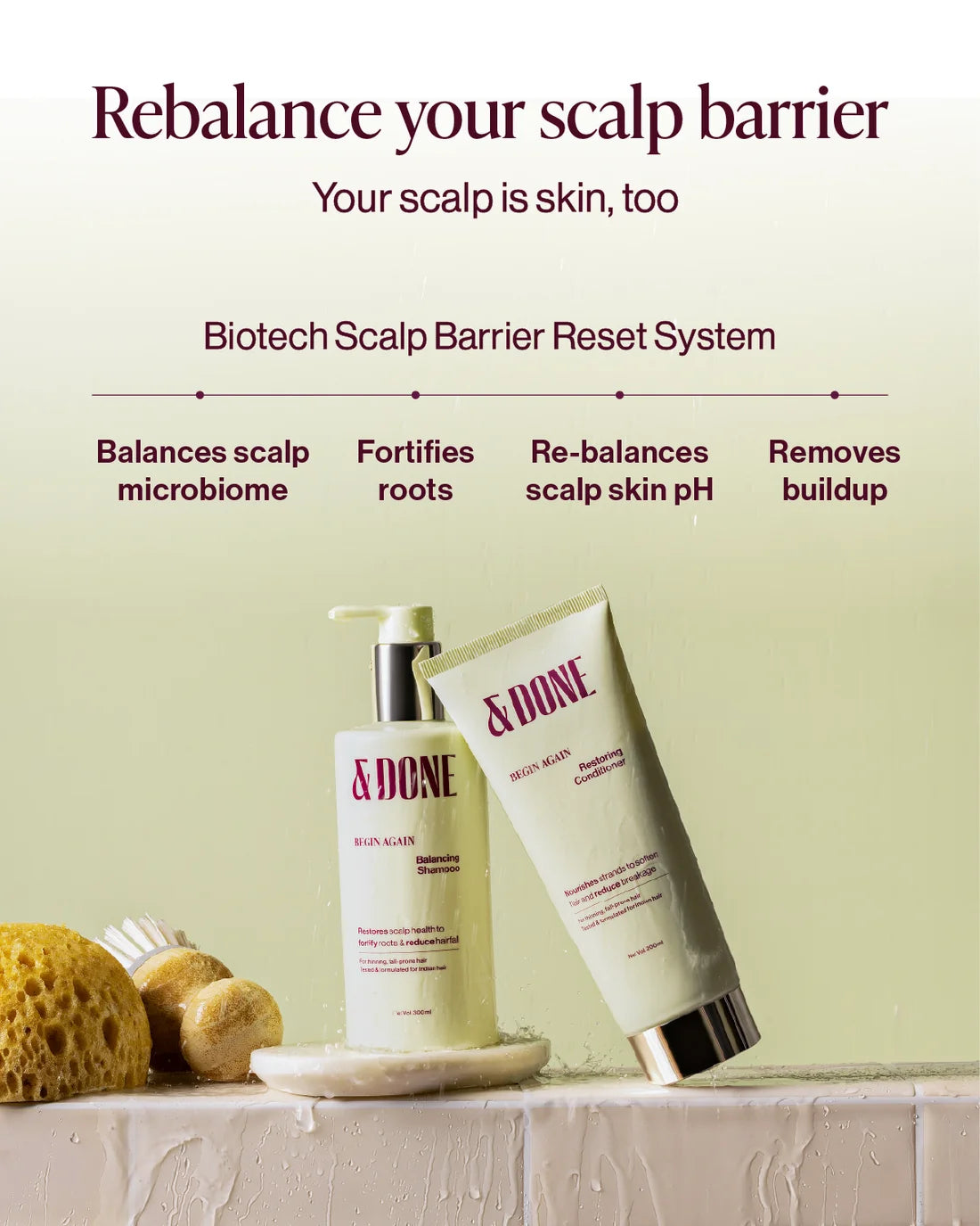 &Done Begin Again Balancing shampoo & conditioner Combo