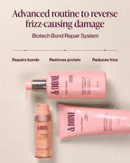 &Done Frizz Repair Kit - Shampoo, Conditioner & Hair Serum for Dry & Frizzy Hair