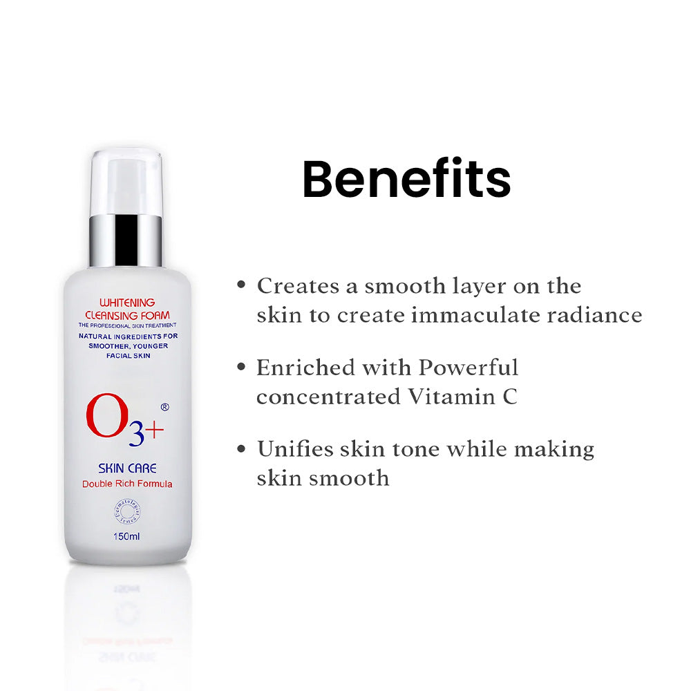O3+ Whitening Cleansing Foam 150Ml