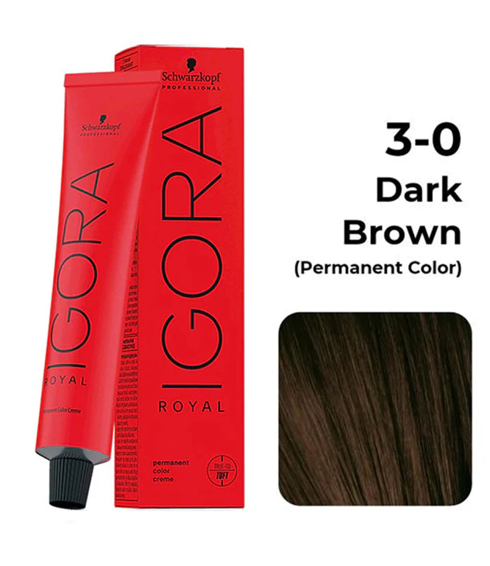 SCHWARZKOPF IGORA ROYAL HAIR COLOR SHADE NO 3-0 (60ML)