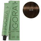 Schwarzkopf Igora Zero AMM 3-0 Dark Brown Natural 60ml + Igora 20 Vol 6% Developer 1000ml Combo