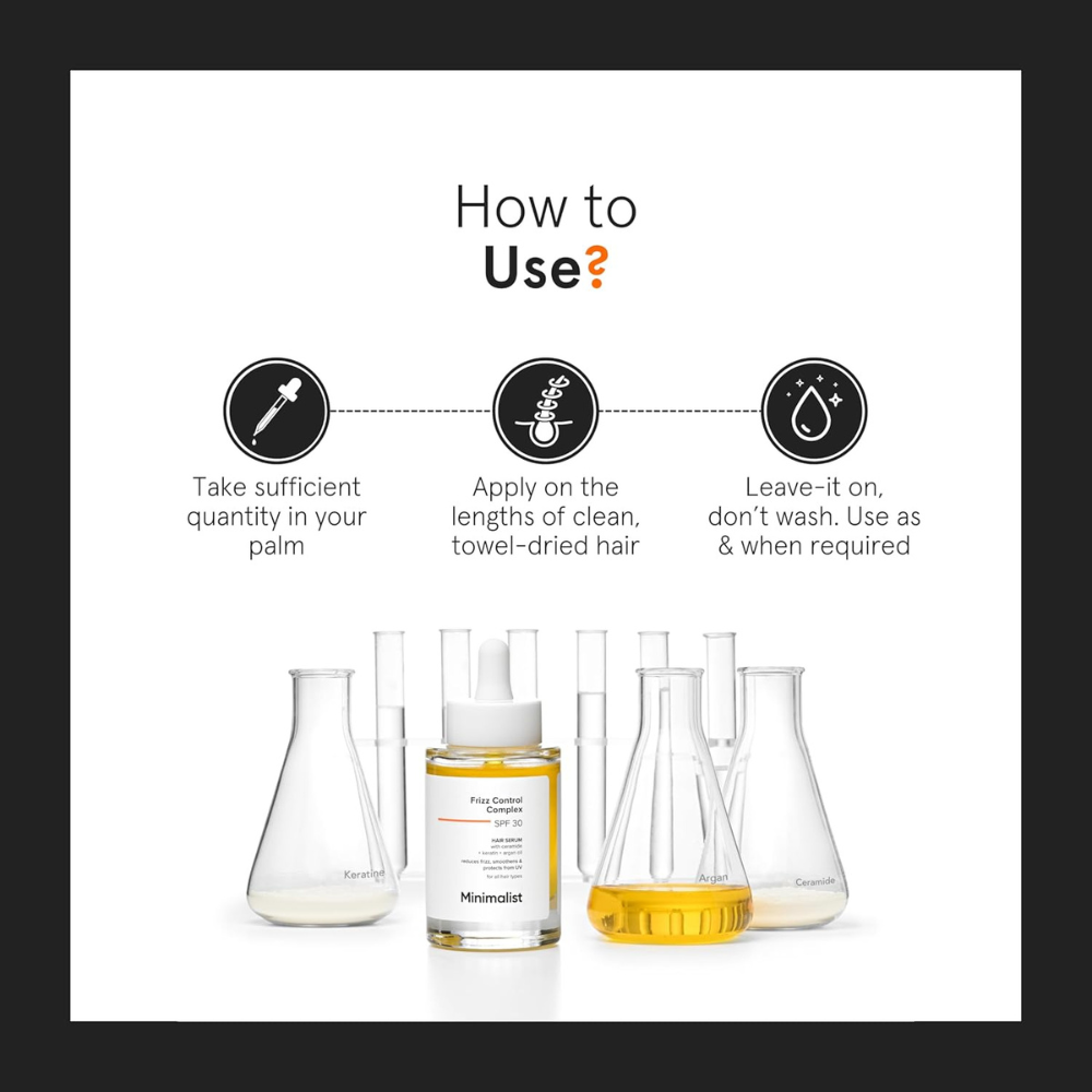 MINIMALIST FRIZZ CONTROL COMPLEX SPF 30 HAIR SERUM 50ML