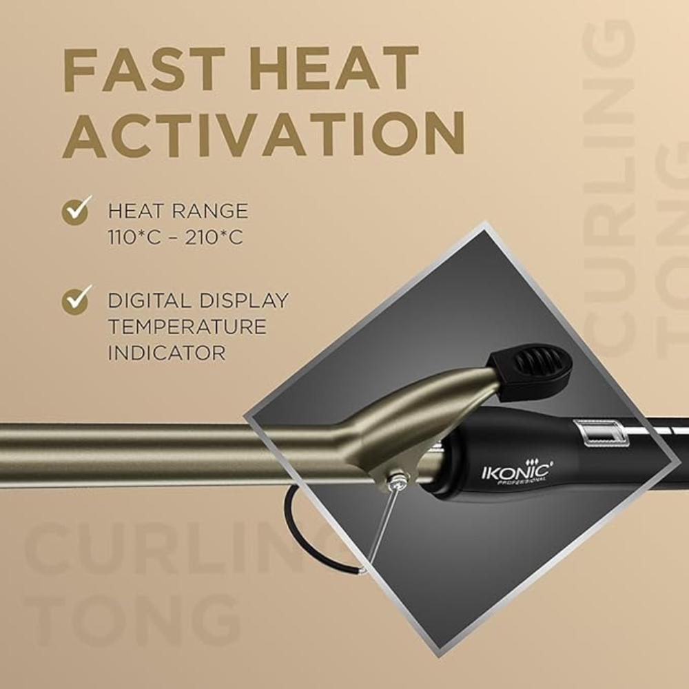Ikonic Professional Hair Curling Tong Ct-28Mm