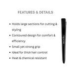 Ikonic Section Clips - Pack Of 6 Black