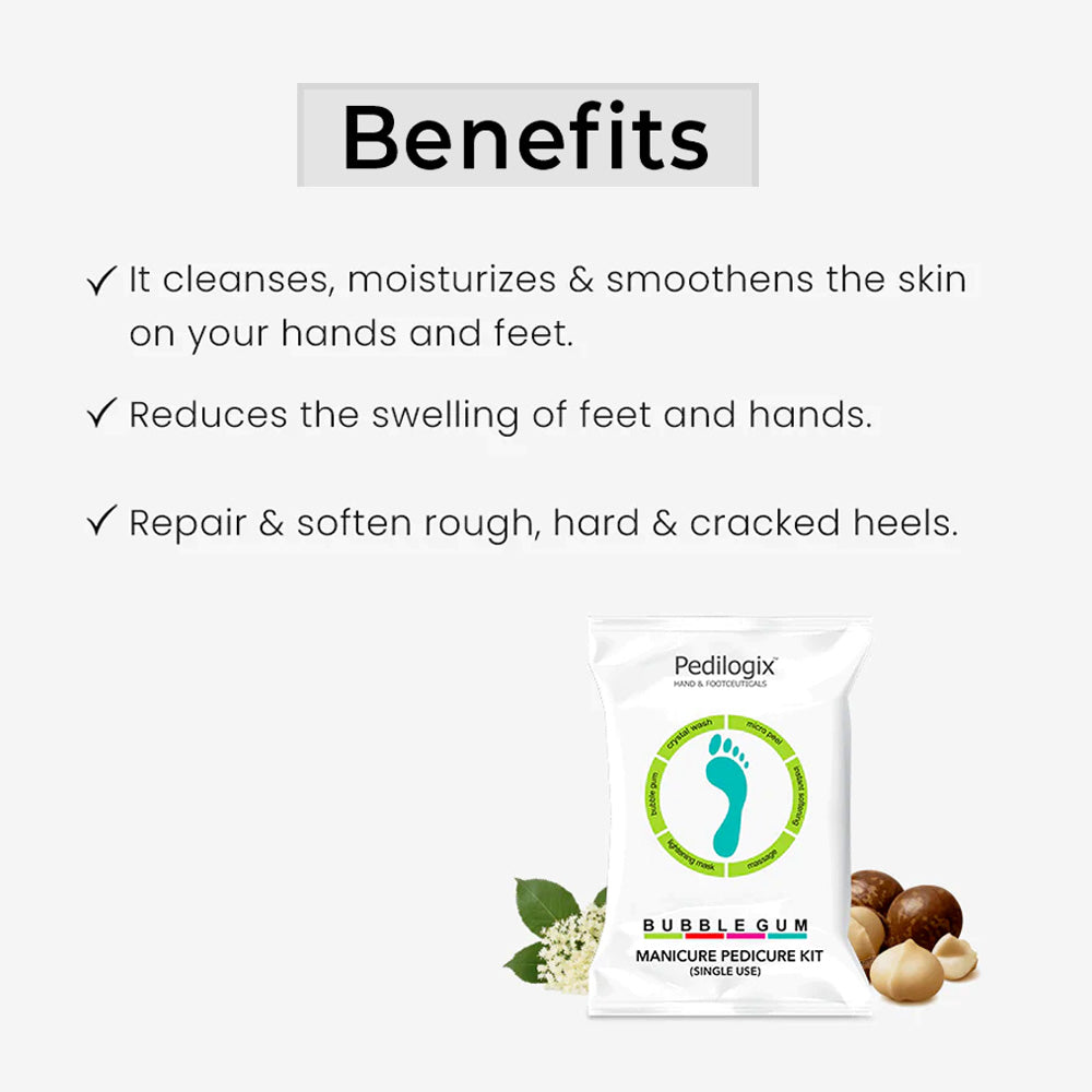 O3+ ಪೆಡಿಲೋಜಿಕ್ಸ್ ಬಬಲ್ಗಮ್ ಹಸ್ತಾಲಂಕಾರ ಮಾಡು ಪಾದೋಪಚಾರ ಕಿಟ್