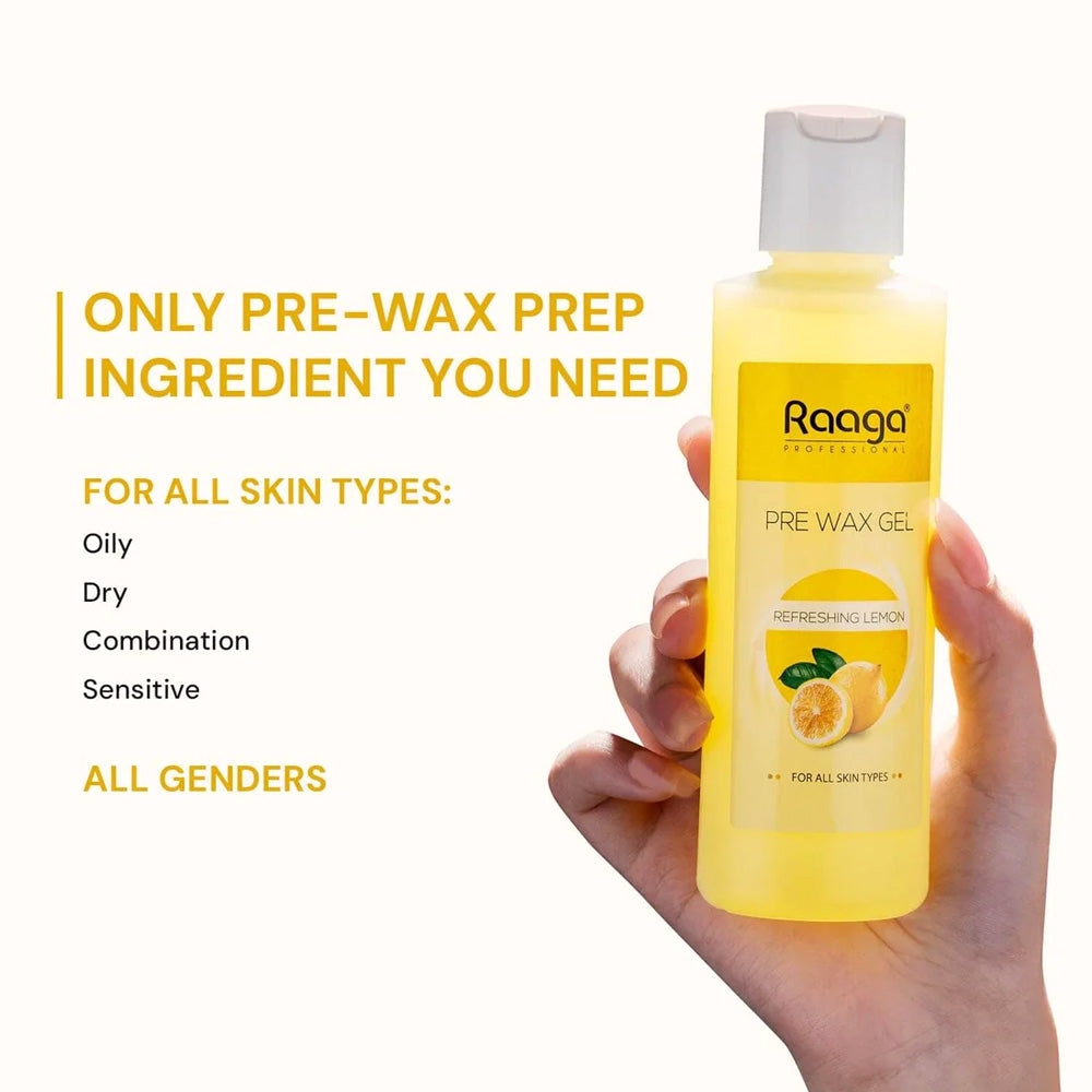 Raaga Professional Pre-Wax Gel Refreshing Lemon 250Ml
