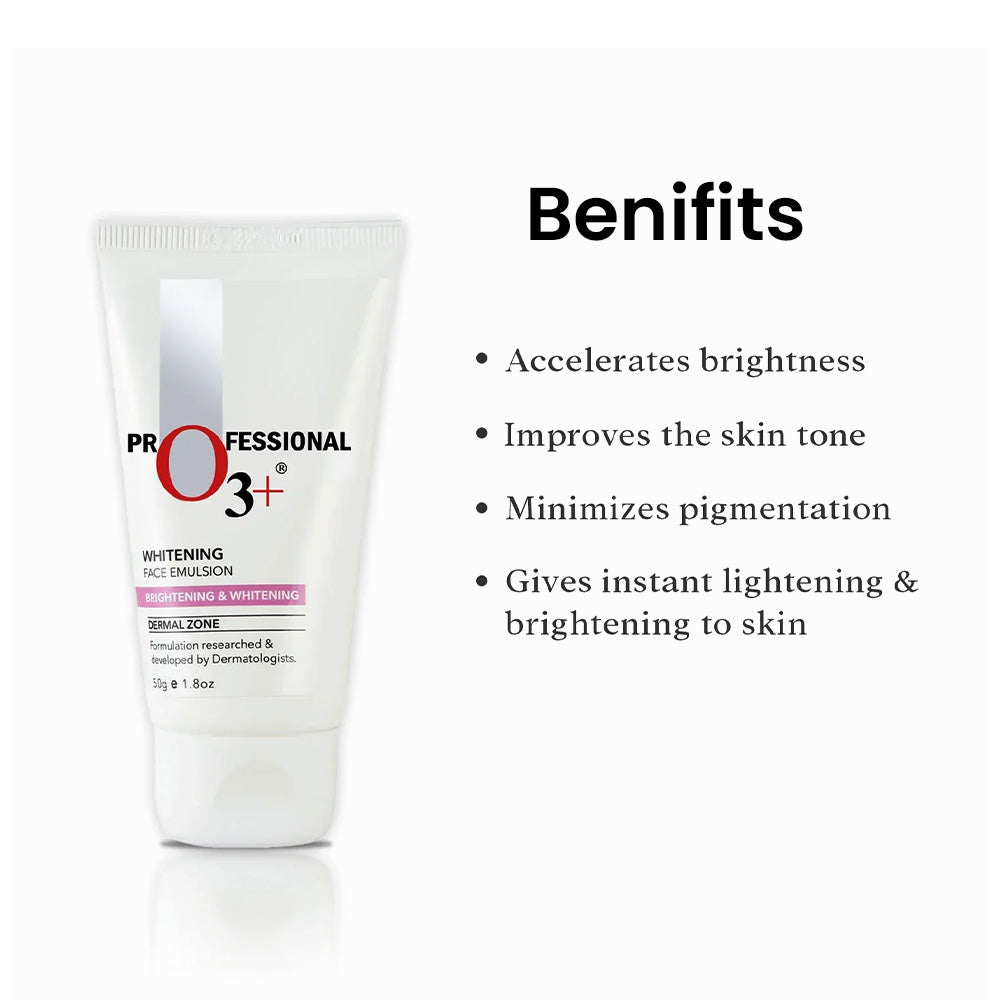 O3+ Whitening face Emulsion Dermal Zone 50 Gm