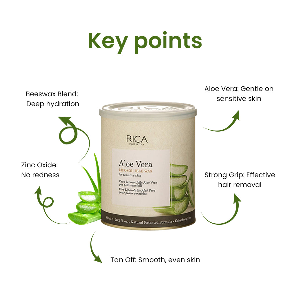 Rica Aloevera Liposoluble Wax 800Ml