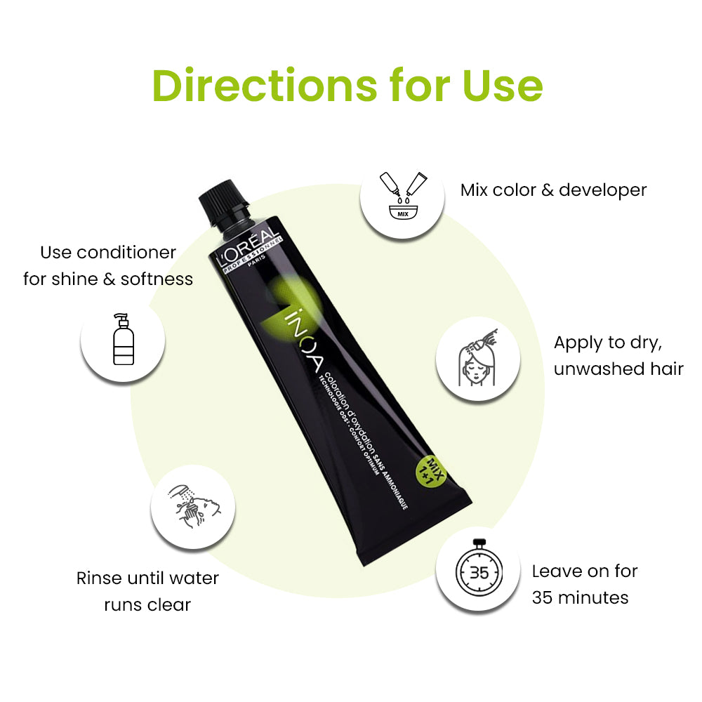 लोरियल इनोआ 5.5 बालों का रंग हल्का महागनी ब्राउन