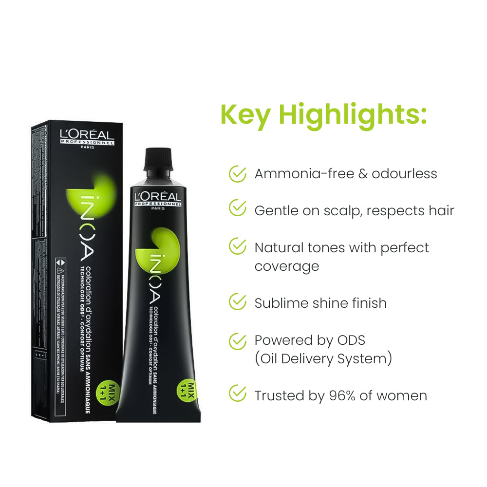 लोरियल प्रोफेशनल इनोआ हेयर कलर 6.17 60जी