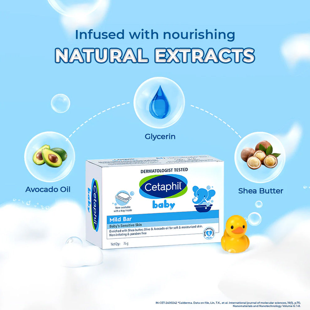 CETAPHIL BABY MILD BAR 75GM
