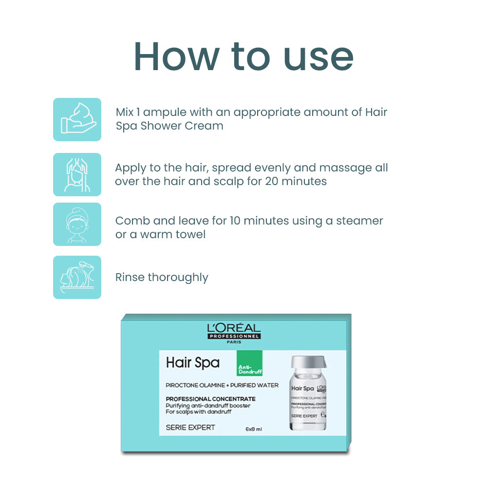 LOREAL HAIR SPA PURIFYING CONCENTRATE 8ML .