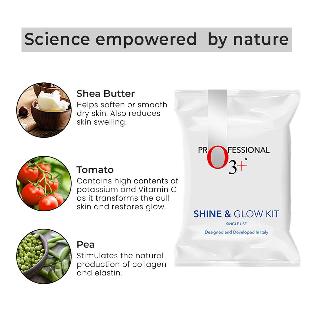 O3+ Shine & Glow Kit Single Use Facial Kit (38Gm)