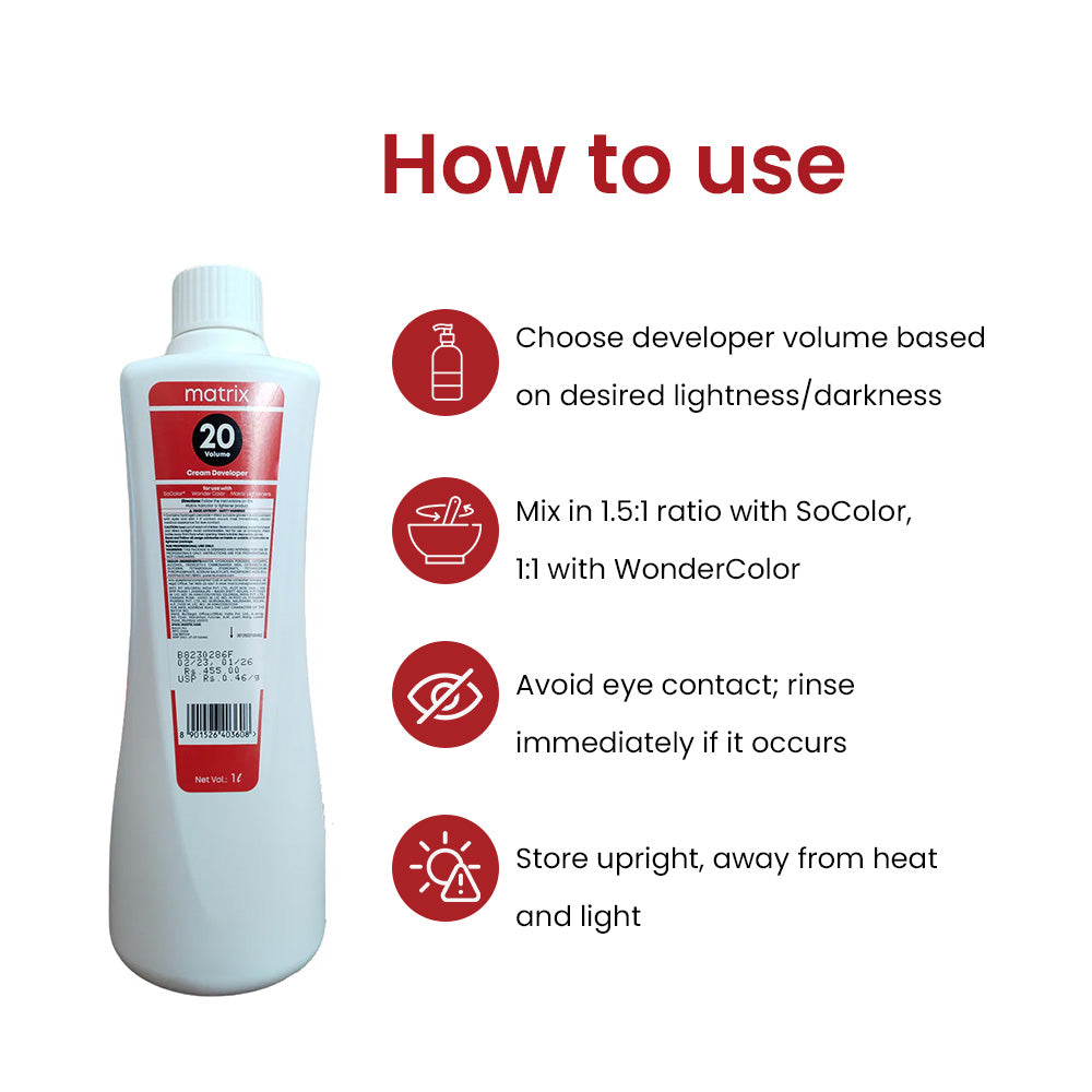 MATRIX OXYDANT 20VOL 1000ML .