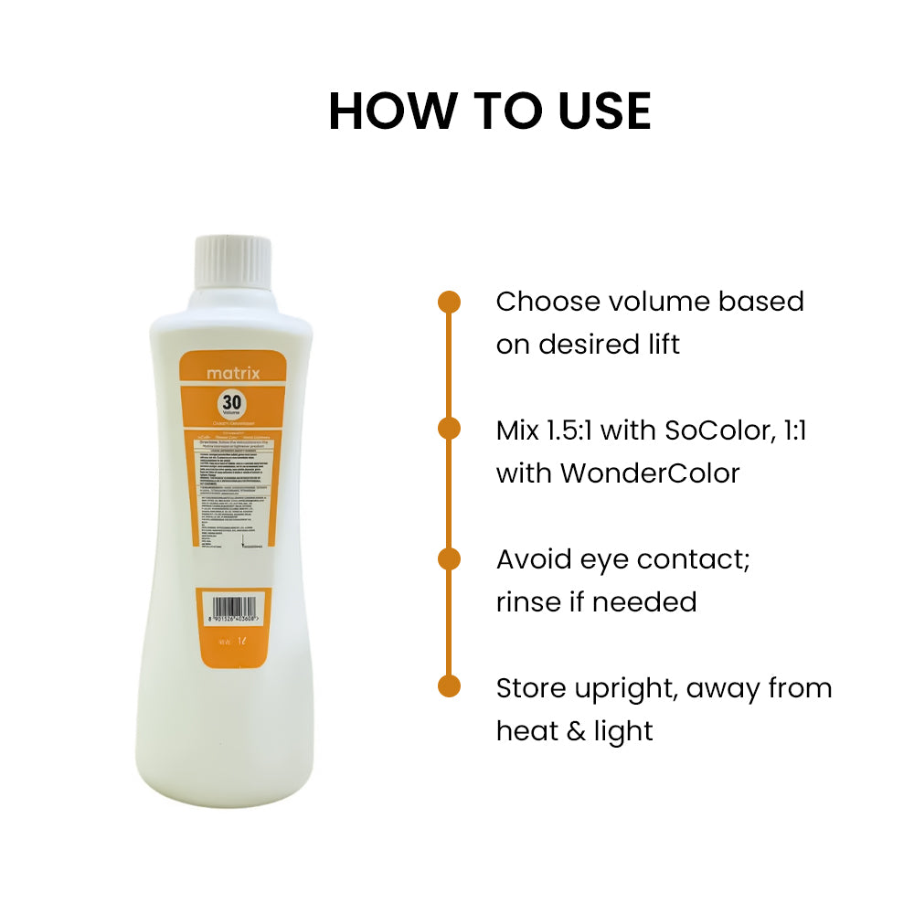 MATRIX OXYDANT 30VOL 1000ML .