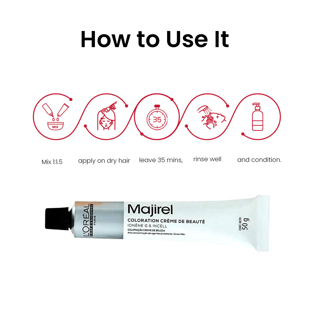 माजिरौज 6.62 डार्क ब्लोंड विद इरिडेसेंट रेड 50 एमएल