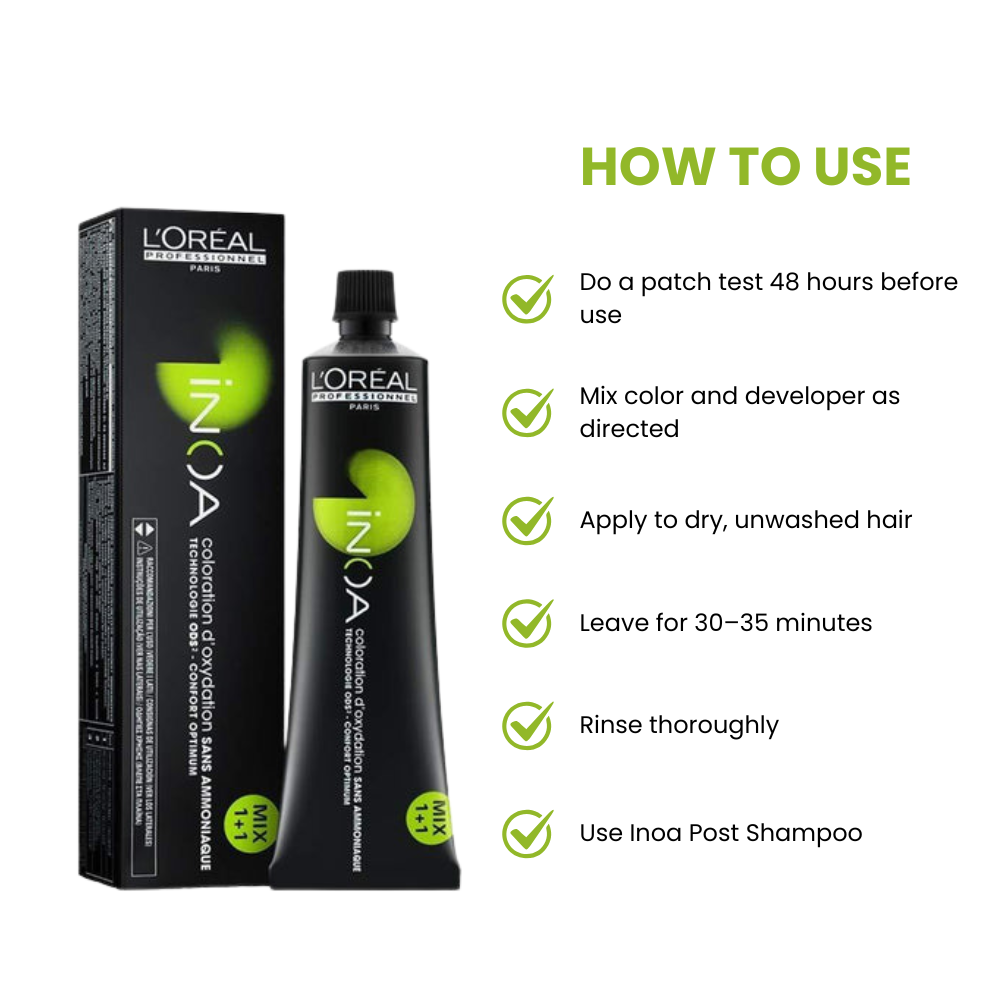 Loreal Inoa Ammonia Free Hair Color 60G 5.15 Light Ash Mahogany Brown