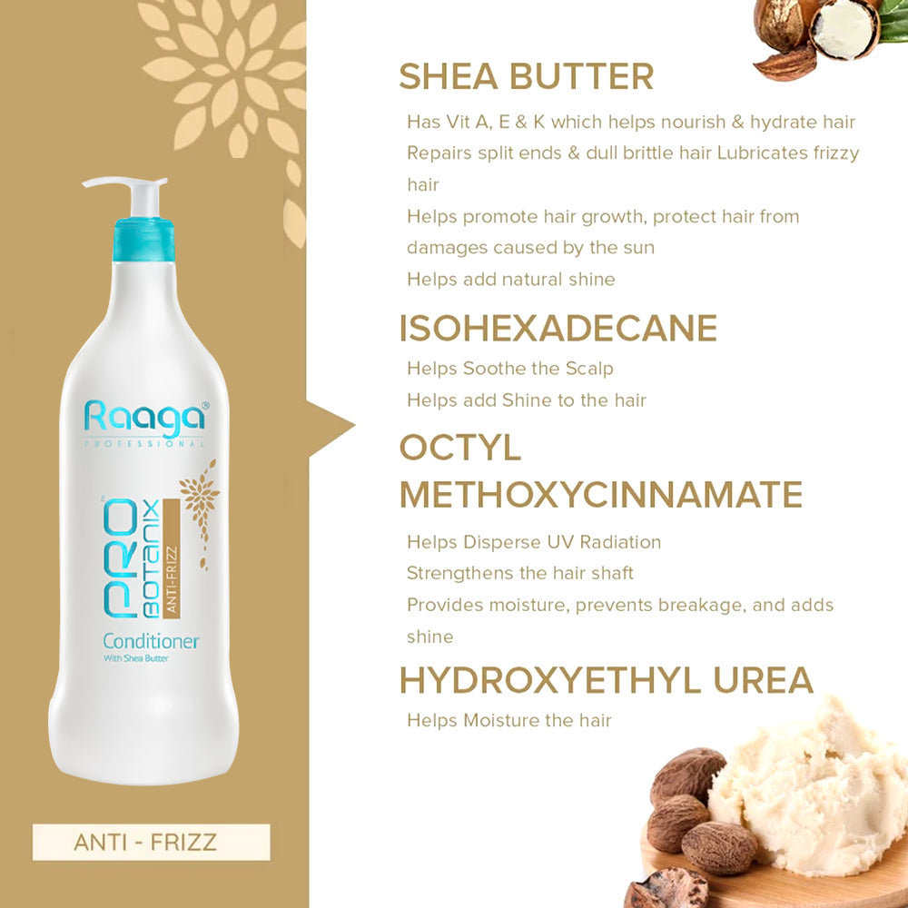 Raaga Professional Pro Botanix Anti-Frizz Conditioner 1000ml