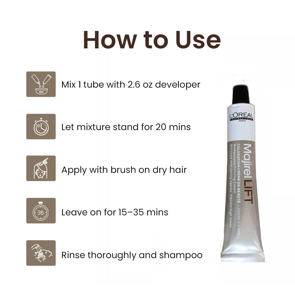 Loreal Professional Majirel Lift 12.7 Matte Very Light Brown 50gm