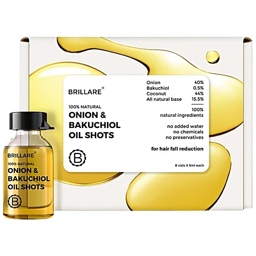 Brillare Onion & Bakuchiol Oil Shots-8 x 6Ml