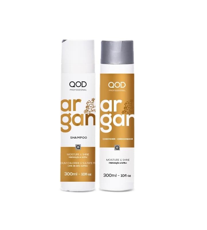 QOD Professional Argan Shampoo & Conditioner – 300ml Combo