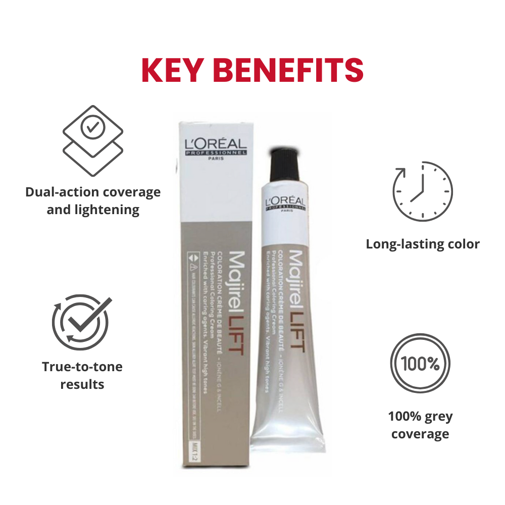 लोरियल प्रोफेशनल माजिरेल लिफ्ट 11.06 सॉफ्ट रेड लाइट ब्राउन 50Gm