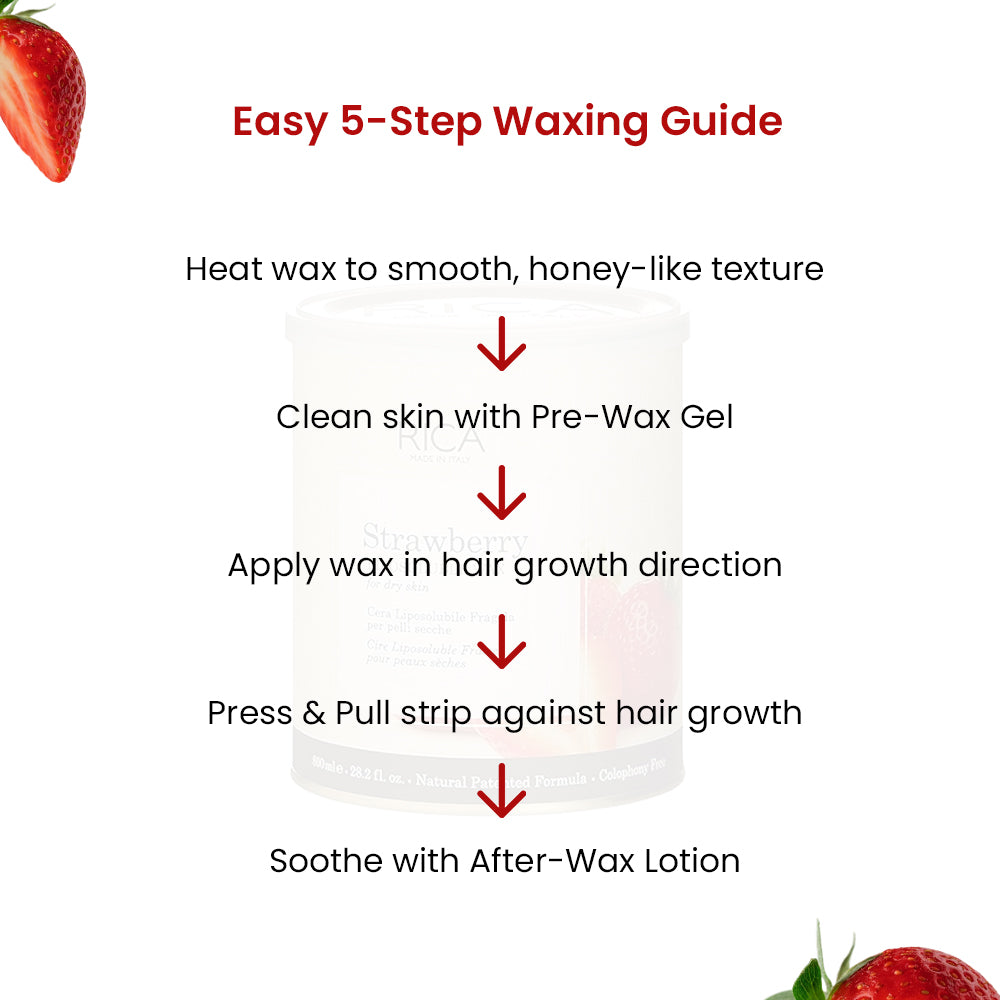 Rica strawberry Liposoluble Wax 800Ml