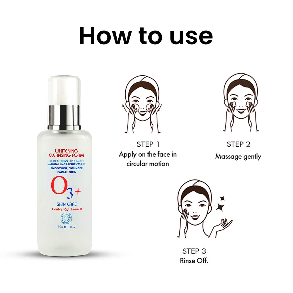 O3+ Whitening Cleansing Foam 150Ml