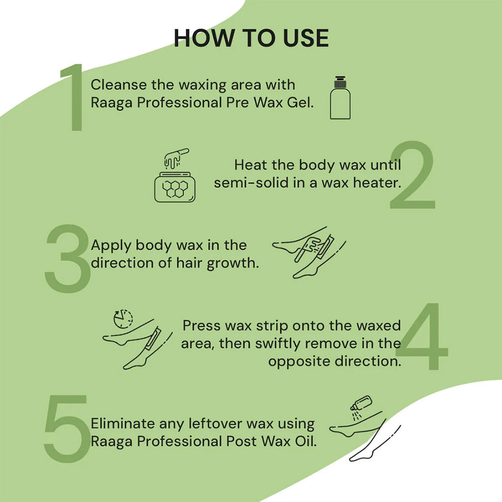 Raaga Professional Liposoluble Wax Green Apple(800Ml)