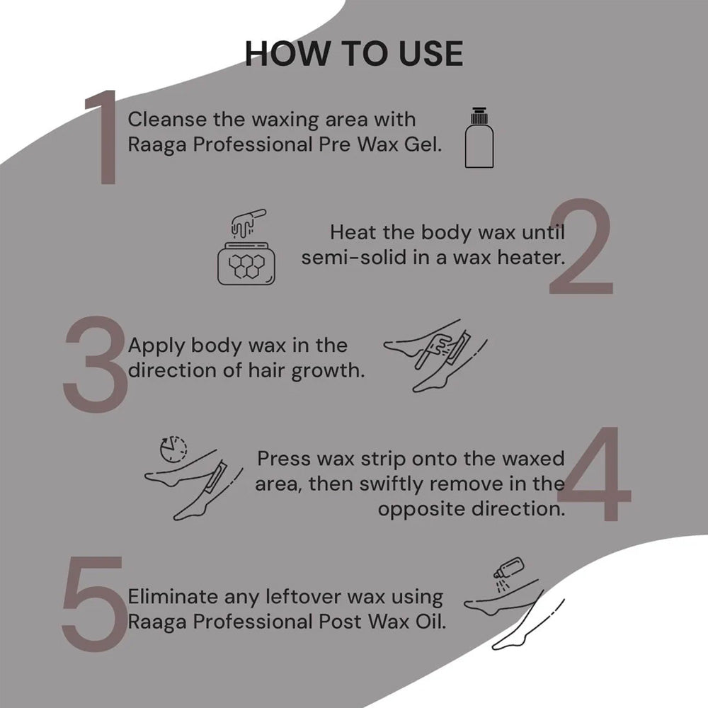 Raaga Professional Dark Chocolate Liposoluble Wax 800Gm