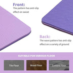ALYV 6mm Non-Slip Yoga Mat Blue
