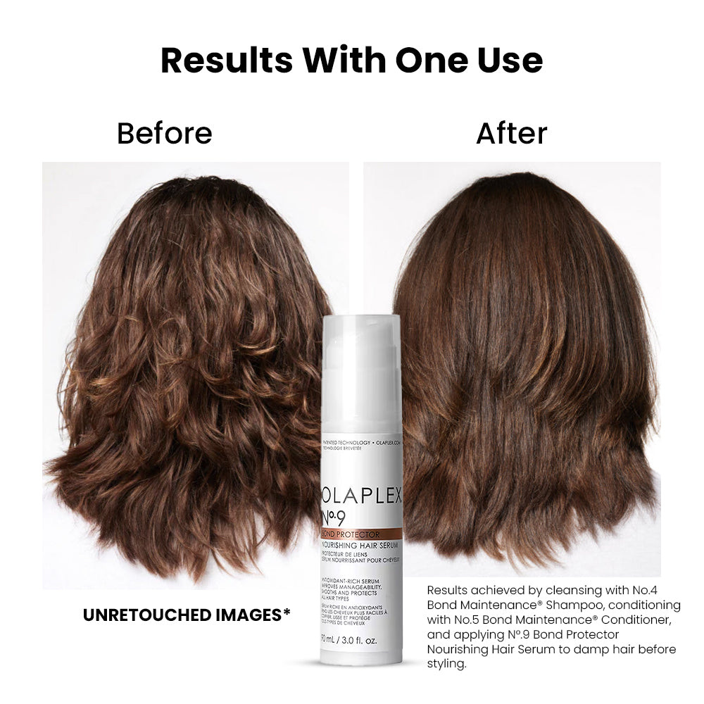 ಓಲಾಪ್ಲೆಕ್ಸ್ ಸಂಖ್ಯೆ 9 ಬಾಂಡ್ ಪ್ರೊಟೆಕ್ಟರ್ ಪೋಷಣೆ ಹೇರ್ ಸೀರಮ್(90ml)