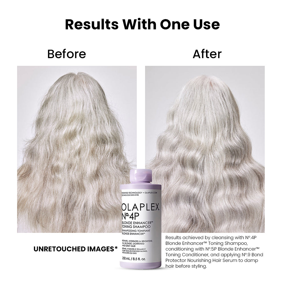 ಓಲಾಪ್ಲೆಕ್ಸ್ ಸಂಖ್ಯೆ 4P ಹೊಂಬಣ್ಣದ ವರ್ಧಕ ಪರ್ಪಲ್ ಟೋನಿಂಗ್ ಶಾಂಪೂ (250ml)