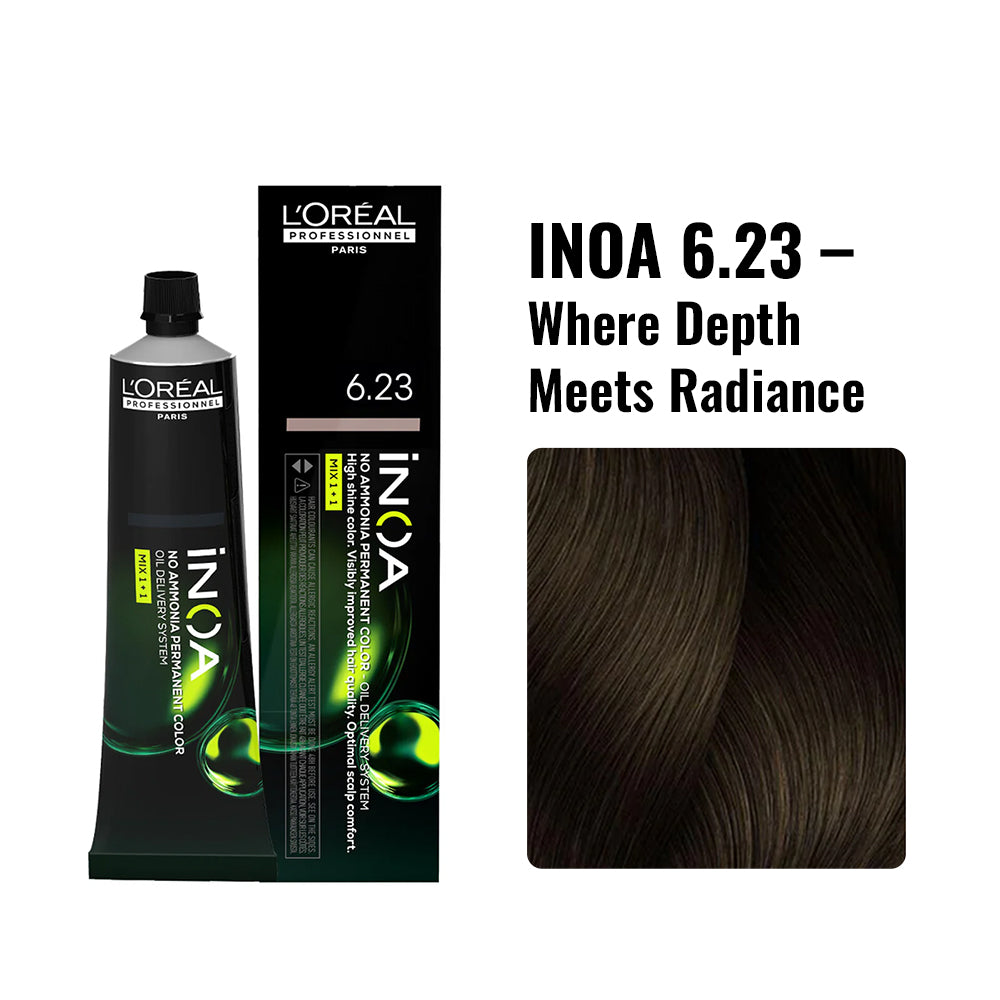 Loreal Inoa Ammonia Free Hair Color 60G 6.23