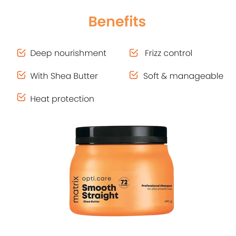 Matrix Opti Care Ultra Smoothing Masque Shea Butter (490Gm)