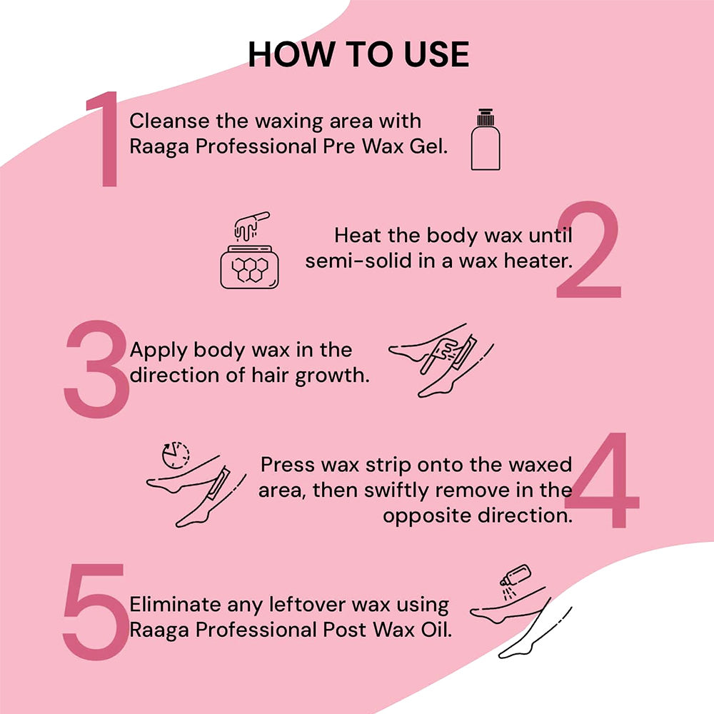 Raaga Professional Strawberry Liposoluble Wax 800gm