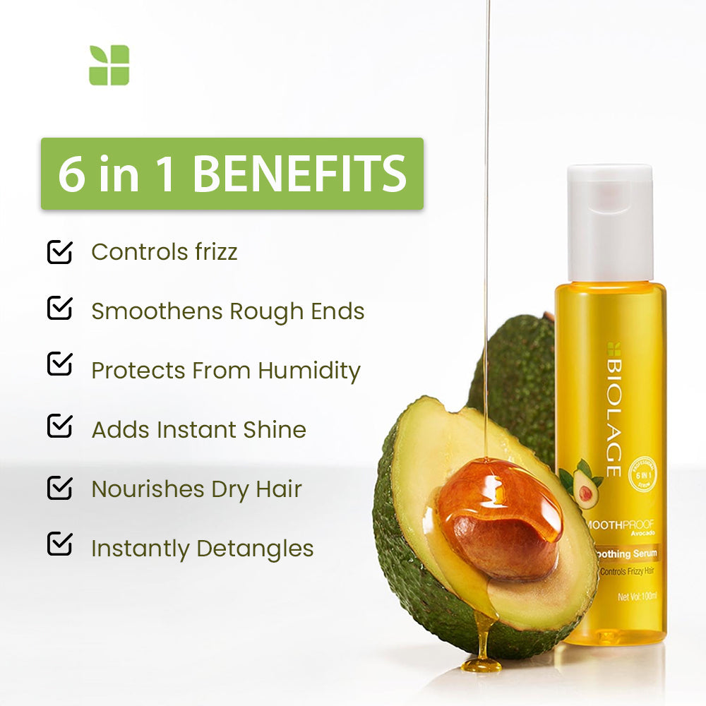 Matrix Biolage Smoothproof Deep Smoothing Professional 6 In 1 Hair Serum For Frizzy Hair (100Ml)