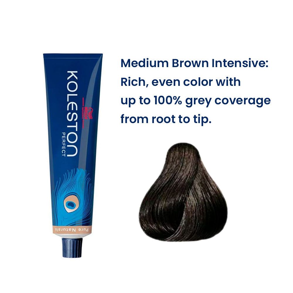 Wella Professionals Koleston Perfect Pure Naturals Hair Color 44/0 Colorant Tube 60G_390