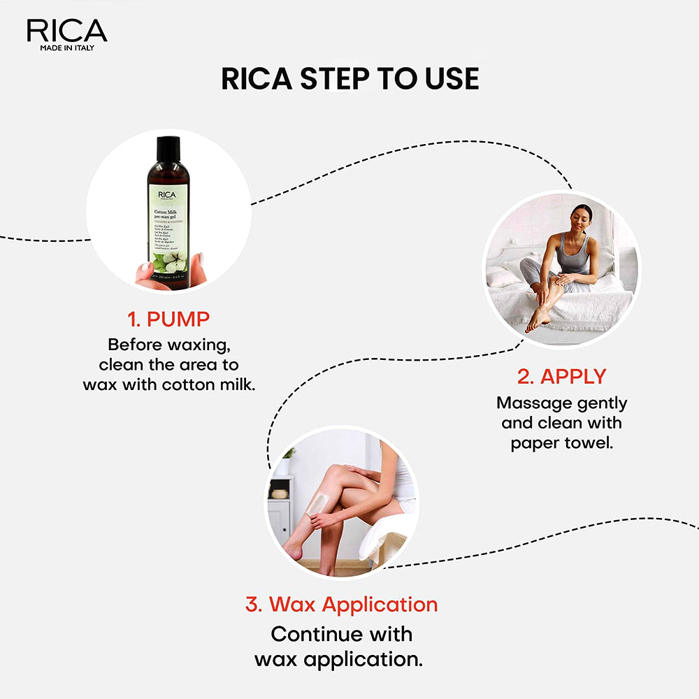 Rica Cotton Milk Pre- Epil Gel - 250Ml