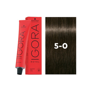 SCHWARZKOPF IGORA ROYAL HAIR COLOR SHADE NO 5-0 (60ML)