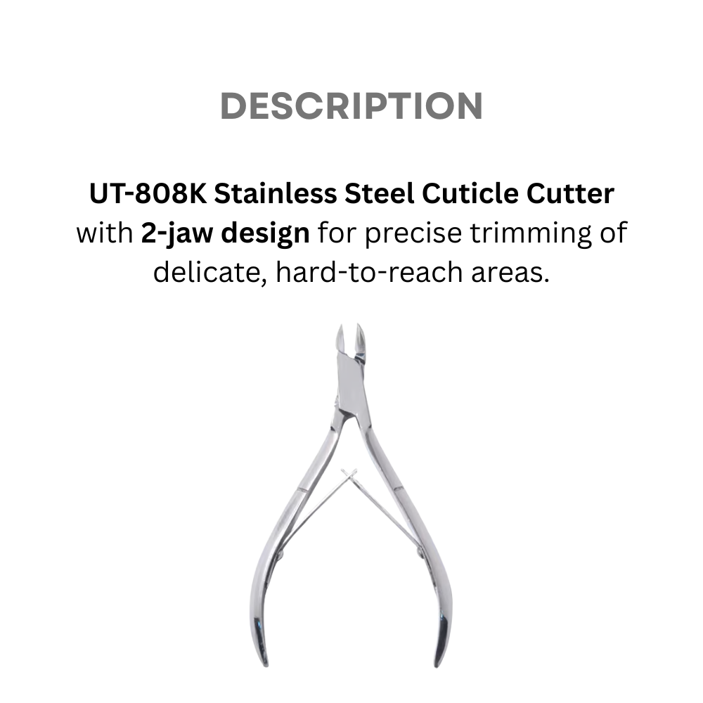 Ikonic Up To Toe Stainless Steel Cuticle Cutter Utt-808k