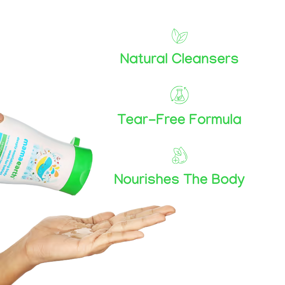 Mamaearth Deeply Nourishing Body Wash For Babies - 100 ml