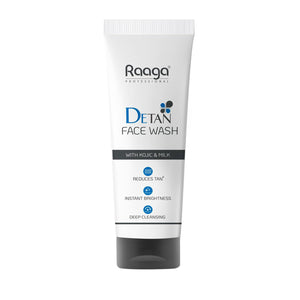 Raaga Professional De-Tan Face Wash with Kojic Acid & Milk -100ml