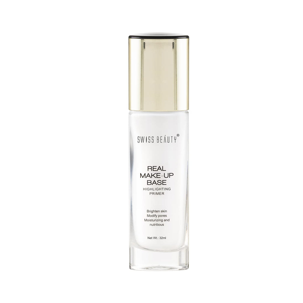 Swiss Beauty Real Makeup Base Highlighting Primer Shade - 01 Natural Tint, 32Ml