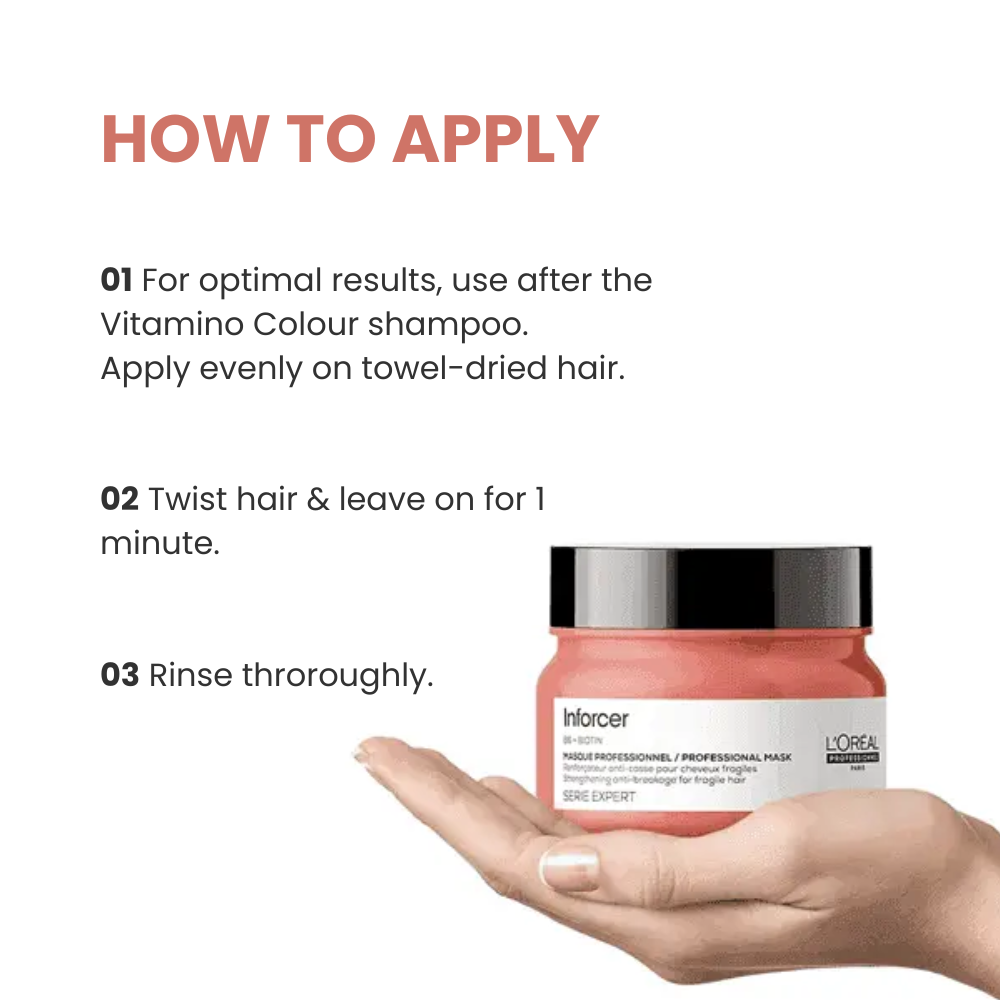 लोरियल प्रोफेशनल सीरी एक्सपर्ट इनफोर्सर हेयर मास्क 250 ग्राम