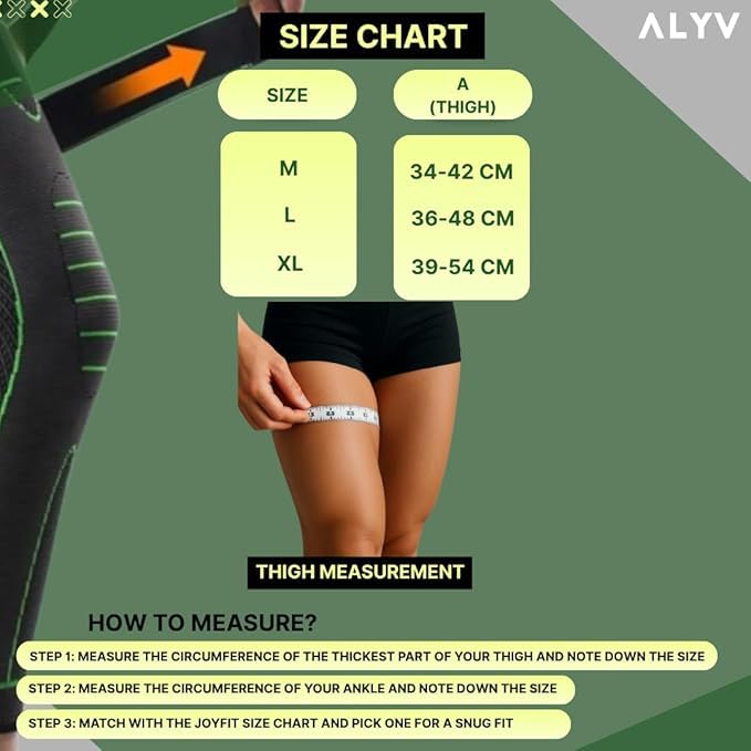 ALYV Compression Leg Sleeves (Pair) Size-M