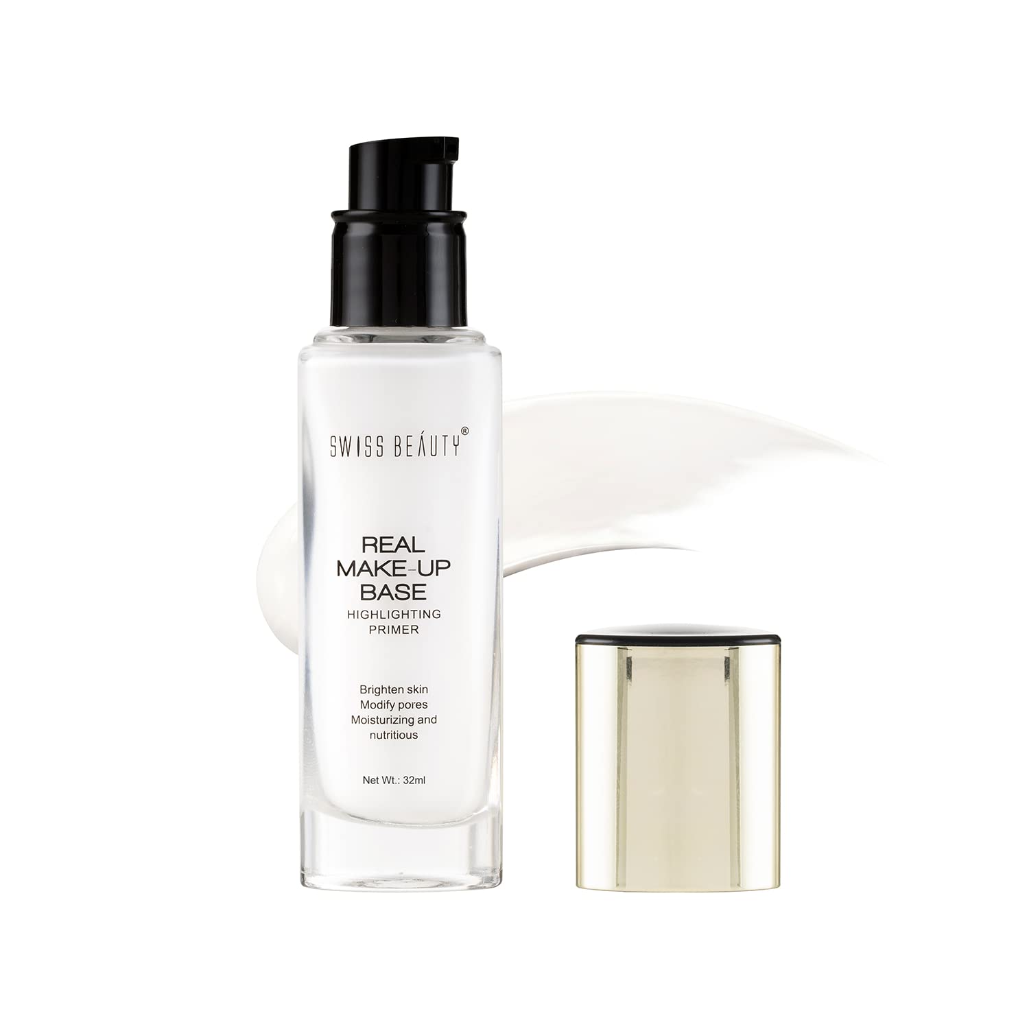 Swiss Beauty Real Makeup Base Highlighting Primer Shade - 01 Natural Tint, 32Ml