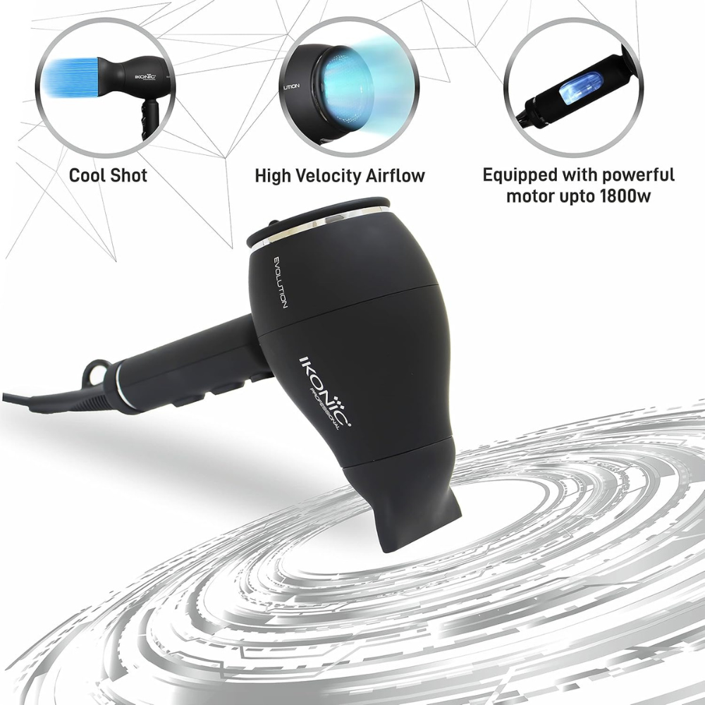 Ikonic Evolution Hair Dryer (Black)