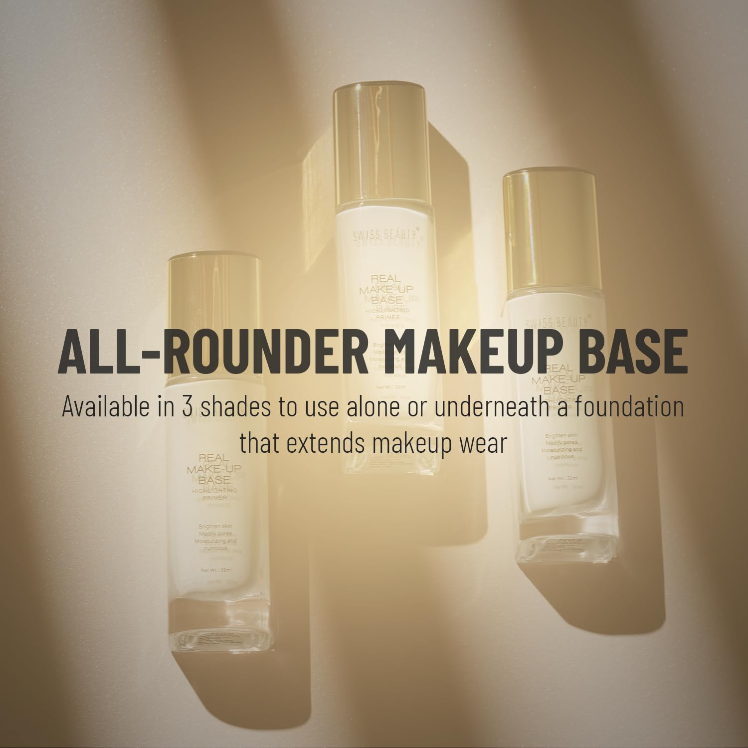 Swiss Beauty Real Makeup Base Highlighting Primer Shade - 01 Natural Tint, 32Ml